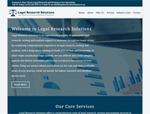 Tablet Screenshot of legalresearchsolutions.co.za